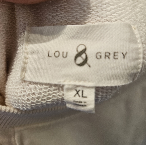 Lou Grey Set - Ivory with Navy/Orange Side Stripe - XL - Picture 4 of 5